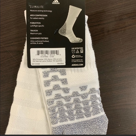 💥Host Pick💥Adidas Alphaskin Traxion Maximum Cushioned Crew - Picture 2 of 9